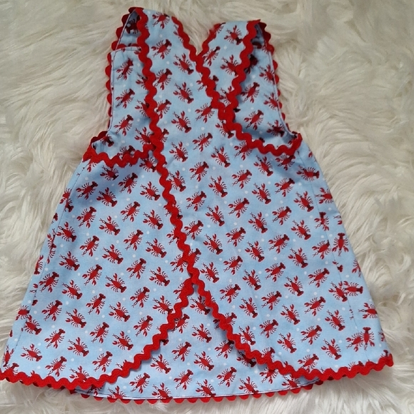 Kids Red and Blue Casual Dress Set - Picture 3 of 5